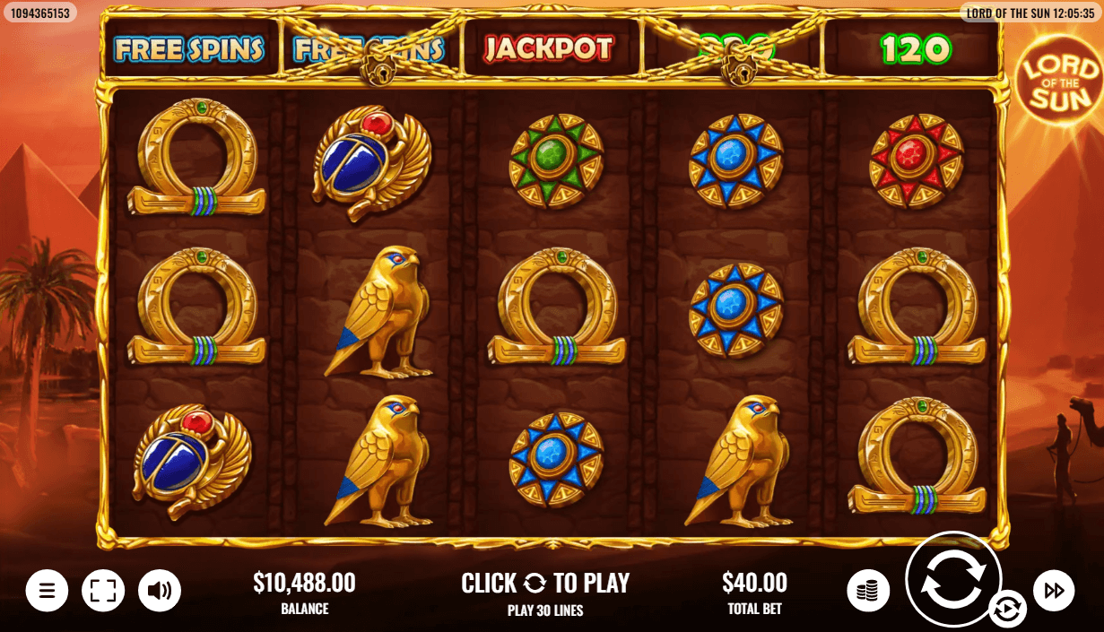 lord of the sun fixed jackpot slot